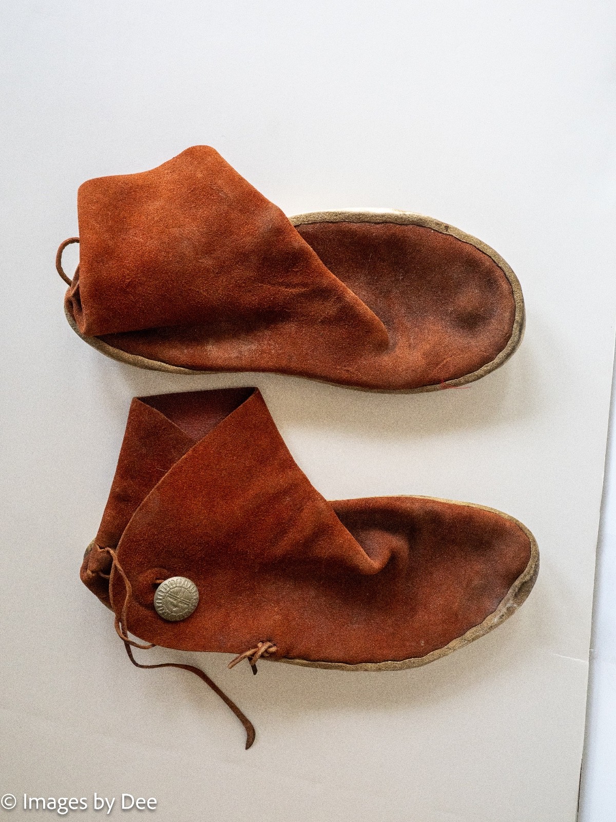 Original Kaibab  Moccasins  Traditional Navajo Style 1 Button.