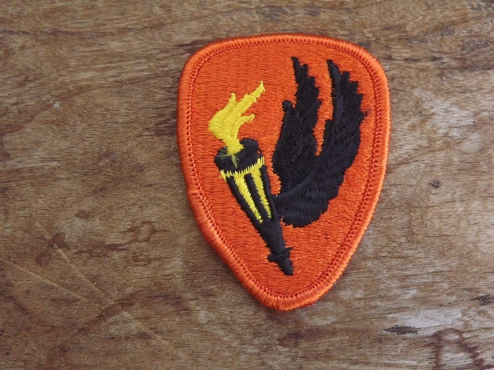Army Aviation Center & School Patch, Orange Border - INV# C985
