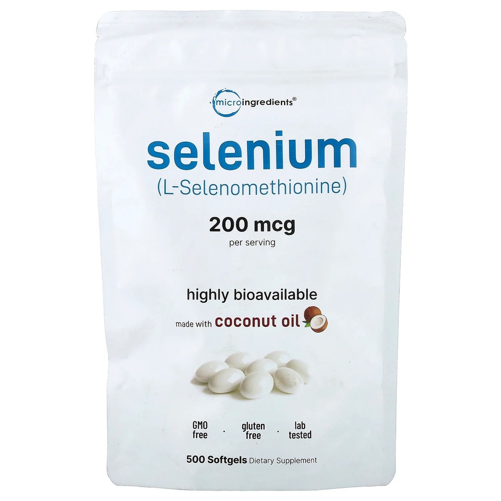 Selenium, 200 mcg, 500 Softgels