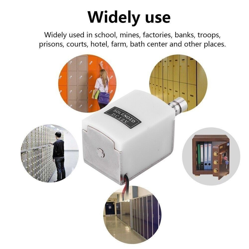 Small Electric Bolt Lock Access Control Lock for Door Cabinet Drawer Security
