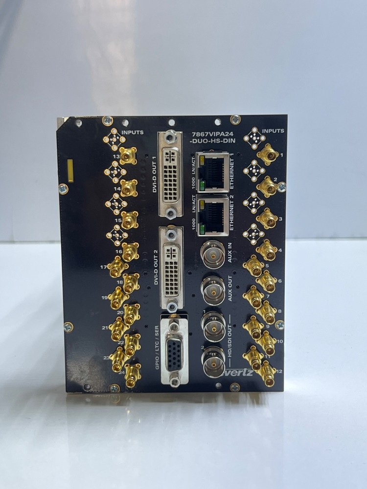 Evertz 7867VIPA24-DUO-HS-DIN HD/SD Display Processor Multiviewer