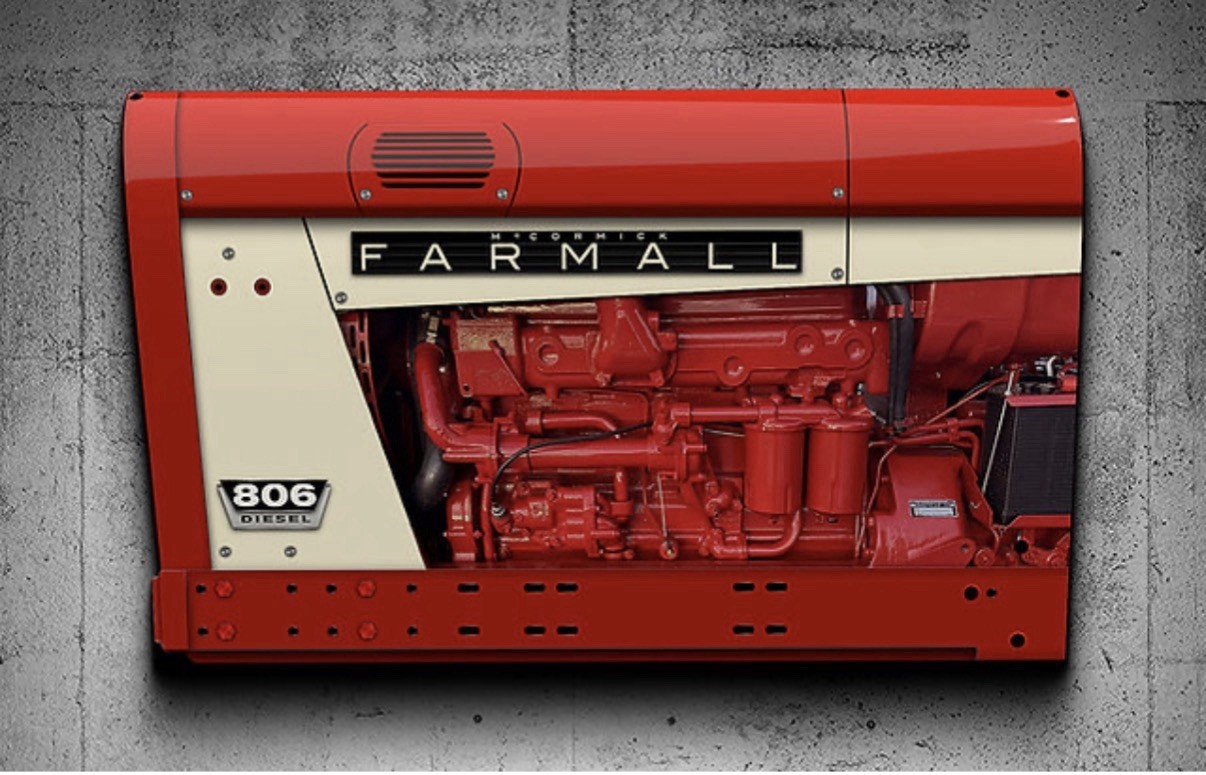 Wow!! Curved  International Farmall model 806 Tractor Farm 3D Sign