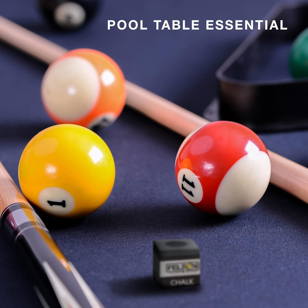 Felson Pool Chalk Cubes | Pool Table Accessories for Table Billiards | Pool Cue