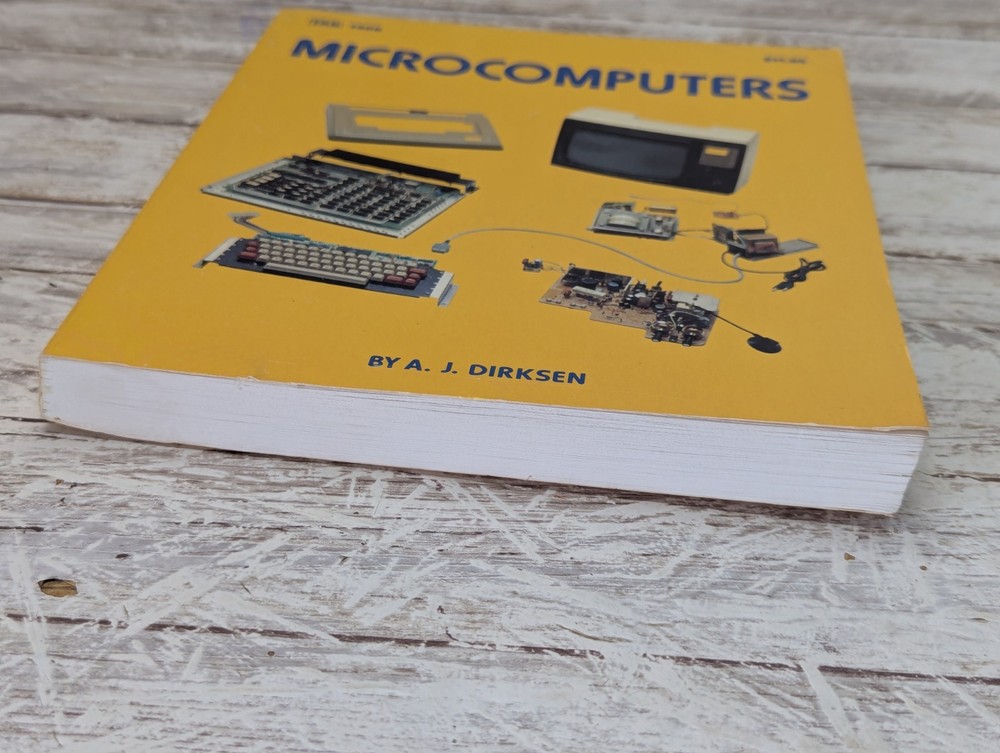Microcomputers by AJ Dirksen Tab vintage computer book 1st printing Intel