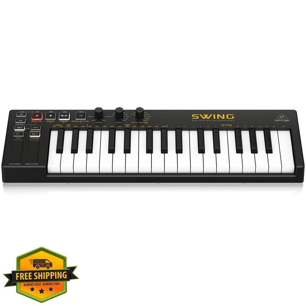Behringer SWING 32-Key USB MIDI Controller Keyboard Sequencer
