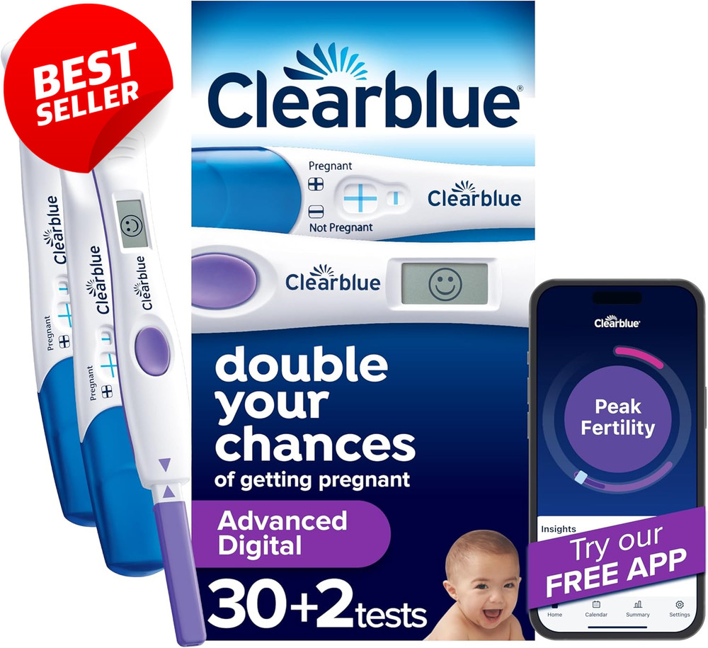 Advanced Digital Ovulation Test Kit 32 Count Fertility Predictor Sticks - US