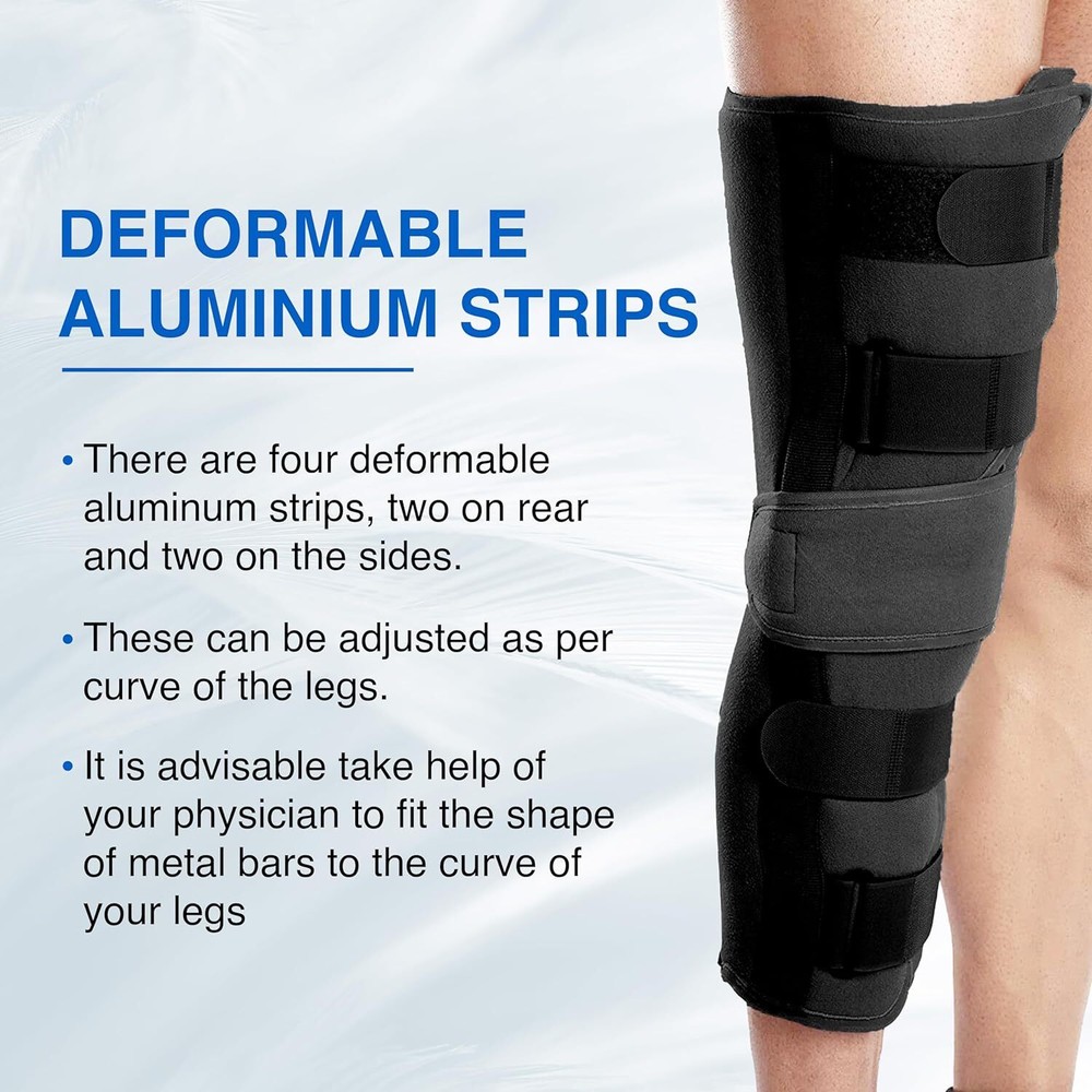 Knee Brace Wrap Around Support Adjustable Knee Open Patella Compression Brace US