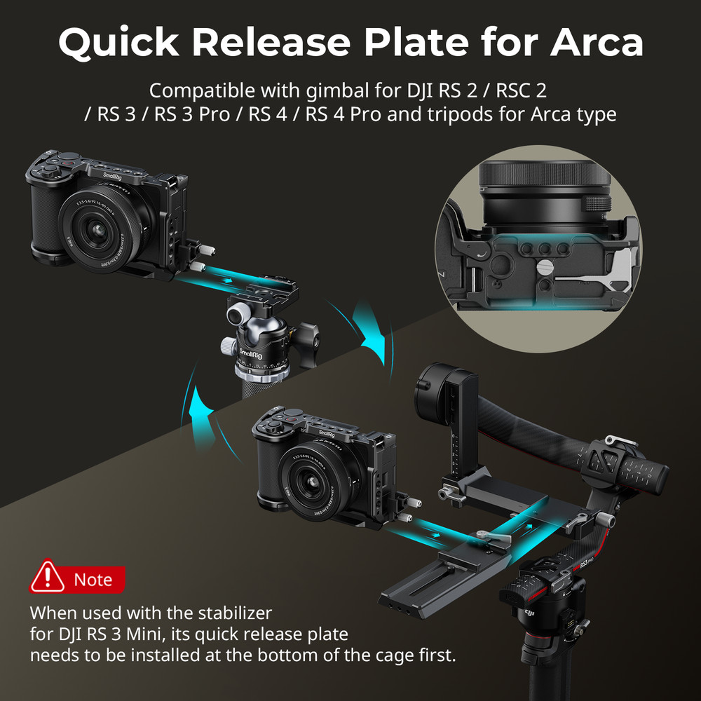 SmallRig ZV-E10 II Cage Kit with Top Handle for Sony ZV-E10 II Camera