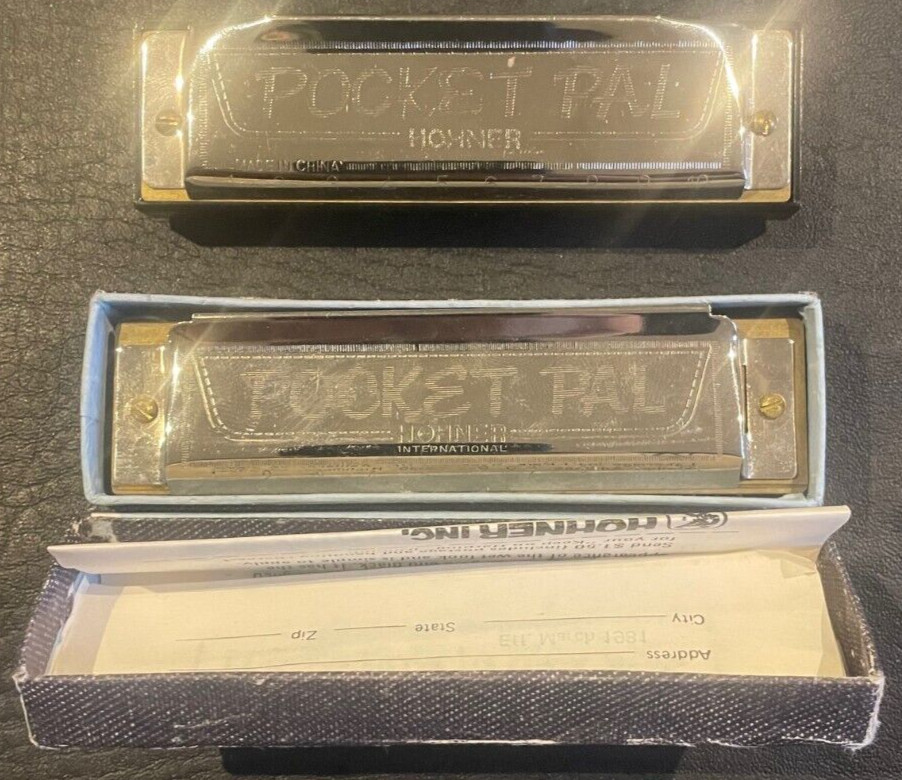 (2) HOHNER POCKET PAL HARMONICAS
