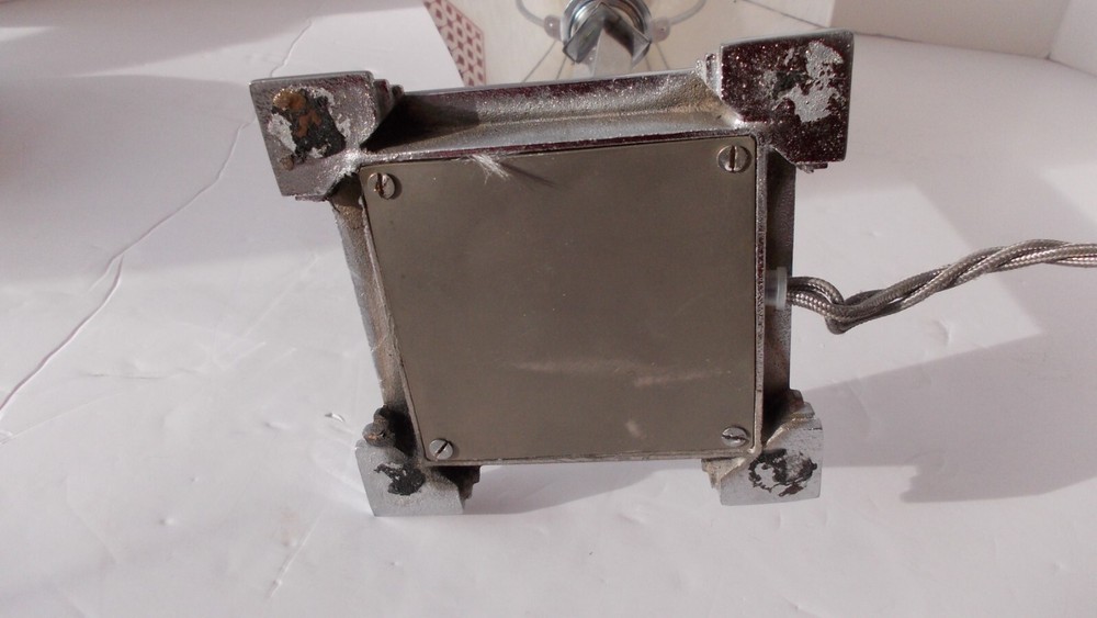 Original Chrome Art Deco Table Lamp
