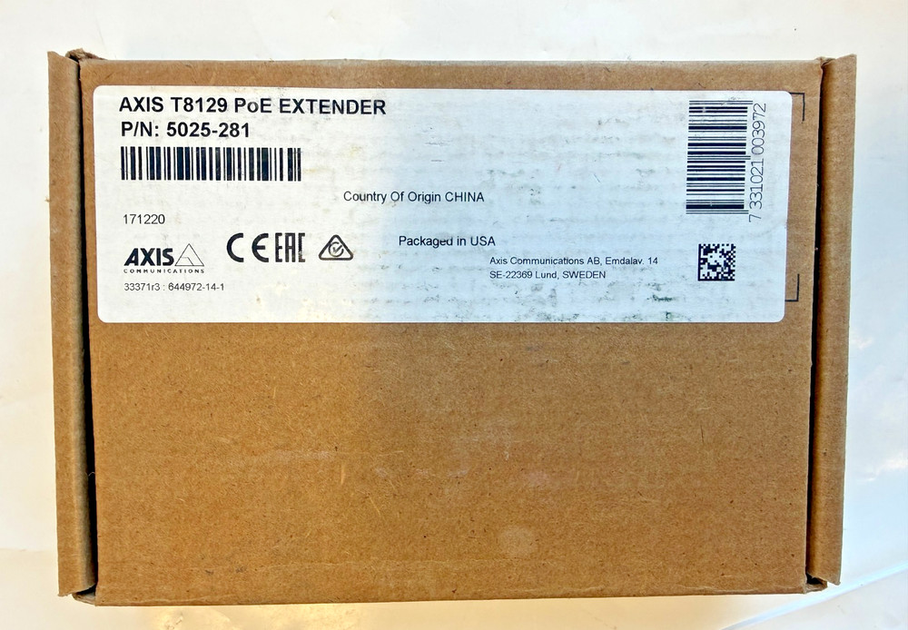 AXIS COMMUNICATIONS T8129 P/N: 5025-281