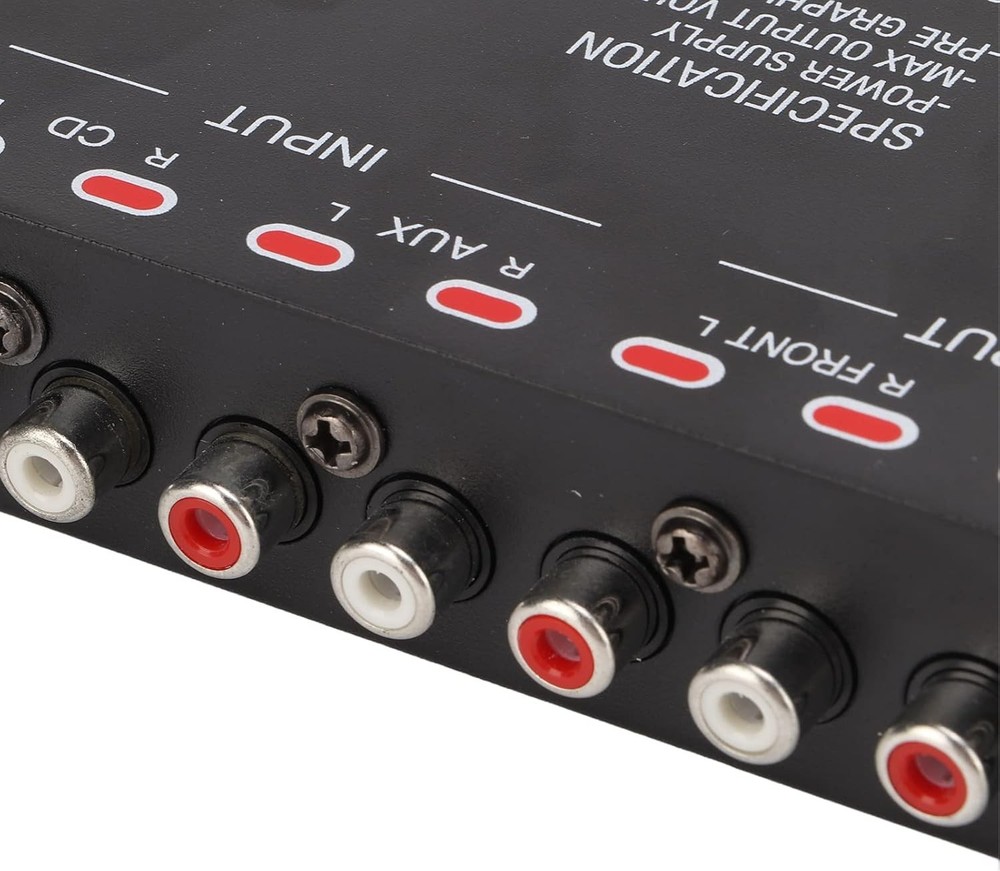 7 Band Car Audio Graphic Equalizer, Variable Gain Adjustment High Level Input...