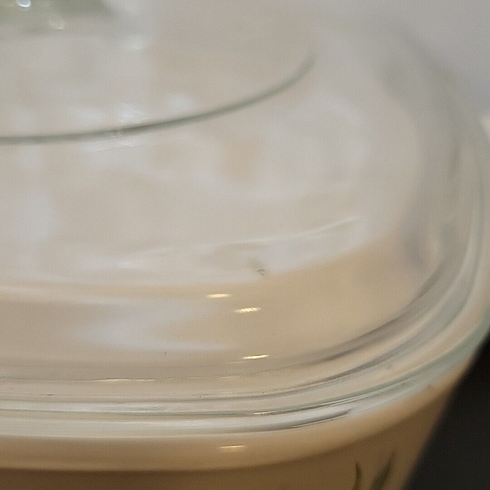 CorningWare Shadow Iris A-1-B 1 Liter/Quart Covered Casserole Pyrex Lid A-7-C