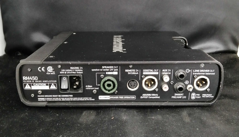 TC ELECTRONIC RH450 bass head amplifier