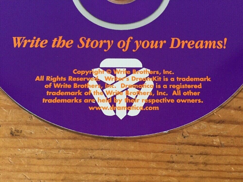Writers Dream Kit Version 4 Mac OS X 10.2 Windows XP Software Installation CD