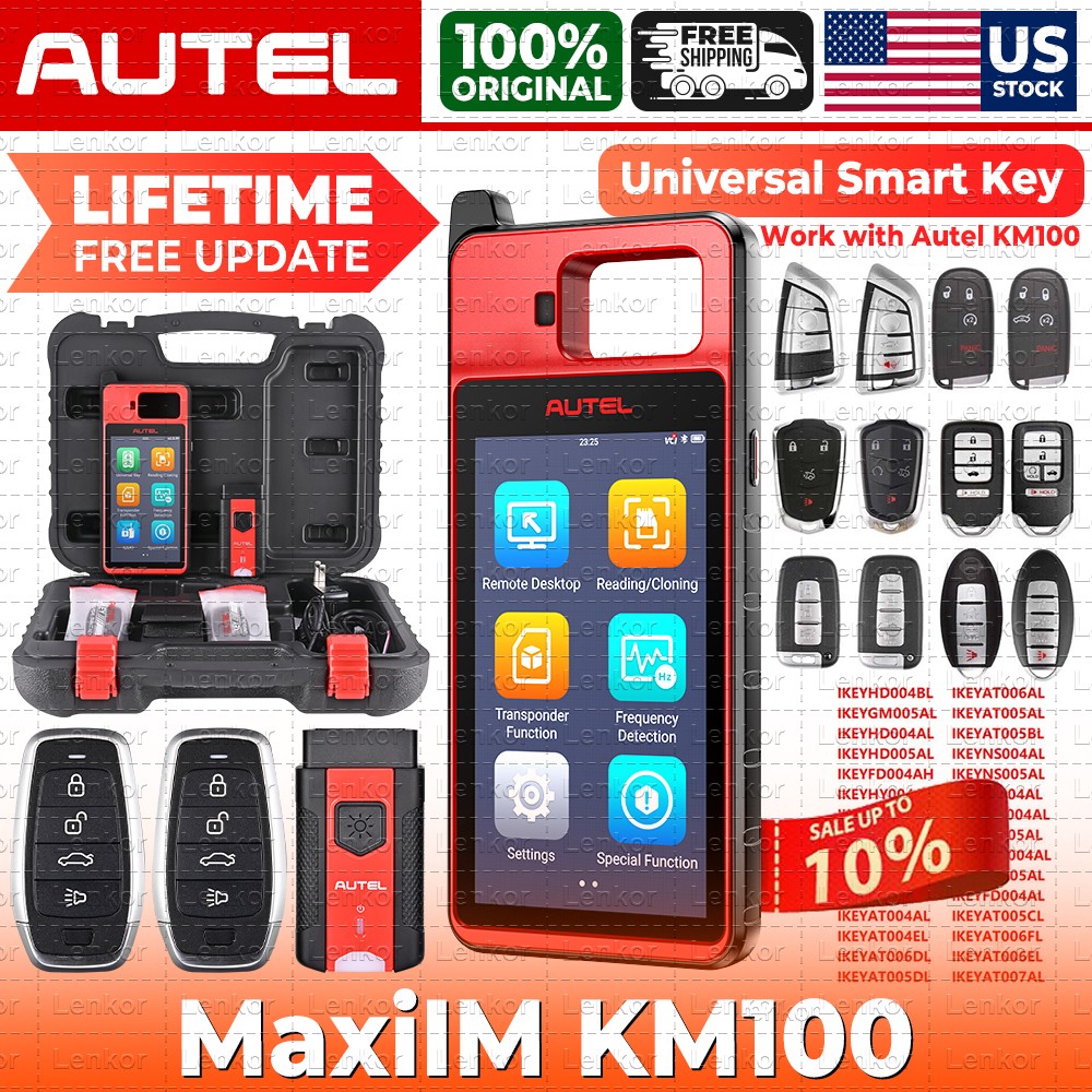 2026 Autel Scanner MaxiIM KM100E Key Fob Programming Tool Programmer Immobilizer