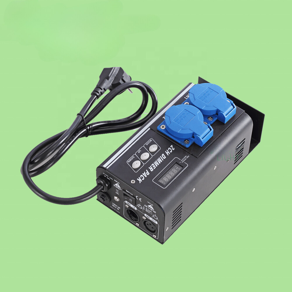 High Quality 2Channle DMX Dimmer Pack LED Dimmer Controller for Stage Audio