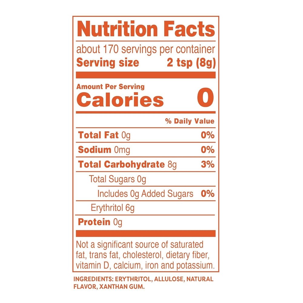 Swerve Ultimate Sugar Replacement Sweetener, Granular Sugar Substitute, Zero Cal