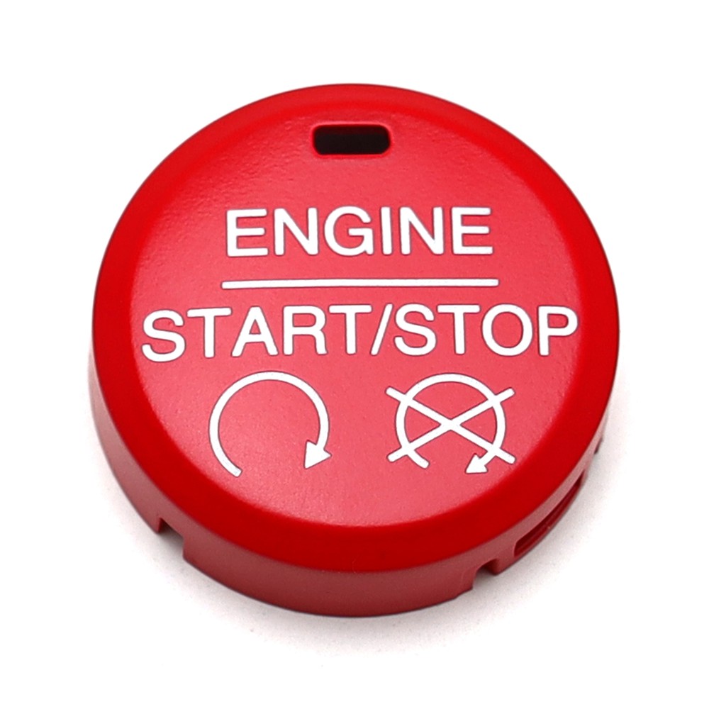 Red Performance GT350 Style Engine Push Start Button Cover For 2015-2023 Mustang