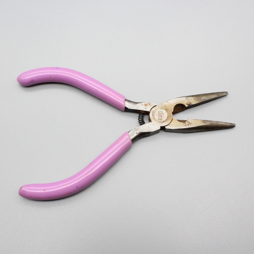 Jewelry Making Pliers Set Bent Round Flat Needle Nose Tools 4pc