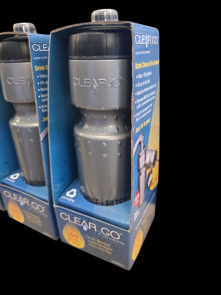 3 pack Clear2Go Water filtration bottle / bottles