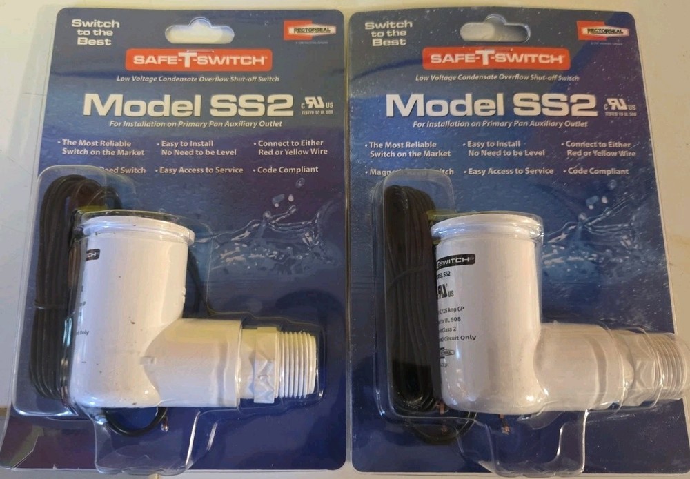 2 X SAFE-T-SWITCH MODEL SS2 Condensate Overflow Shut Off Switch