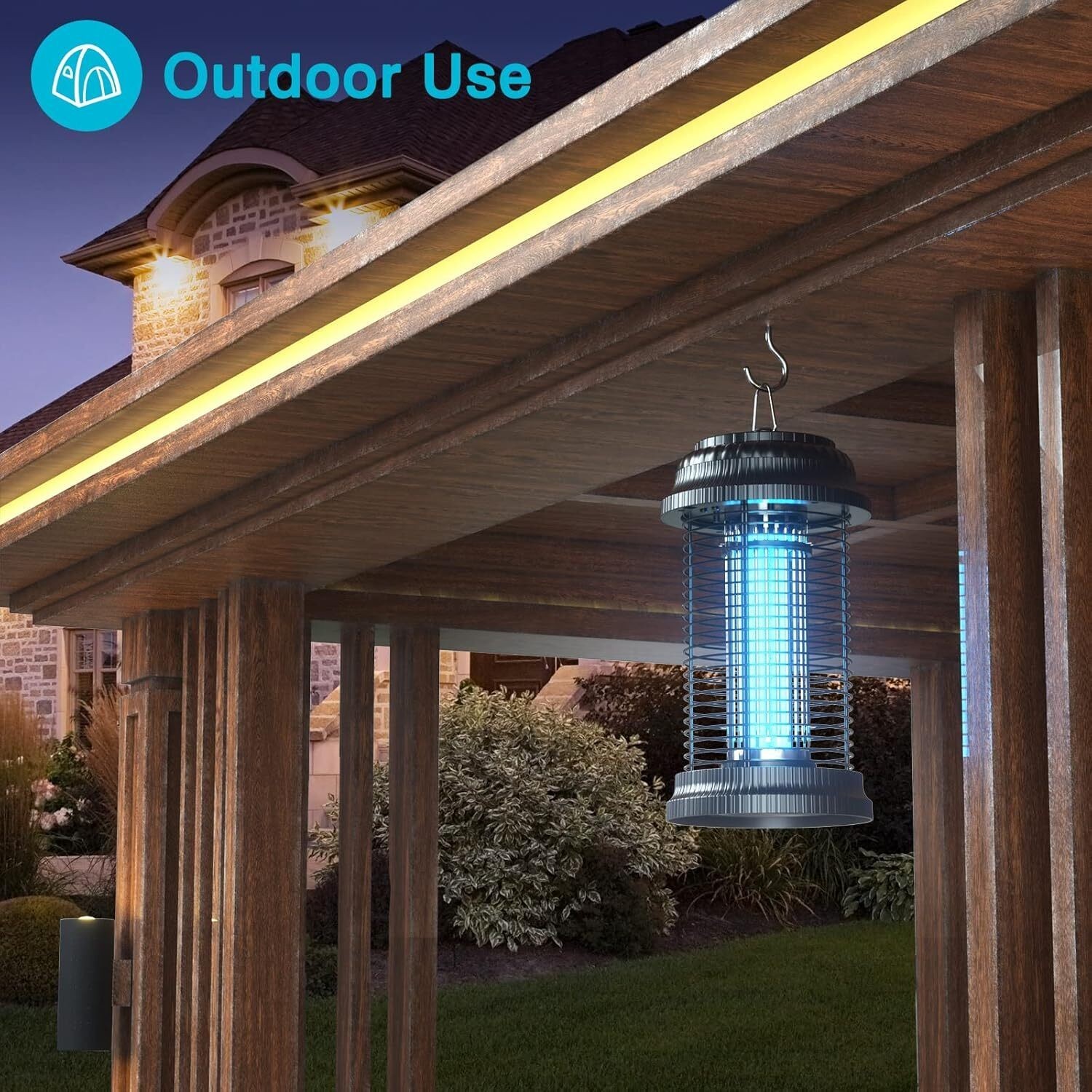 Bug Zapper 4500V Electronic Mosquito Zapper for Outdoor and Indoor Waterproof TP