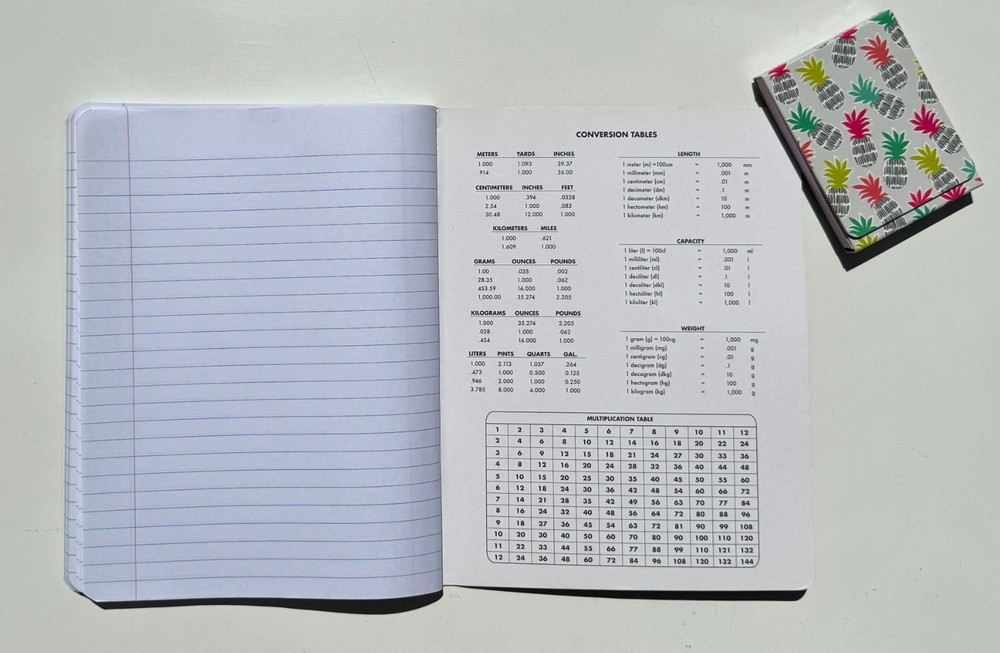 Studio C Notebook Composition Book & Mini Pocket Size Notes Pad Bundle