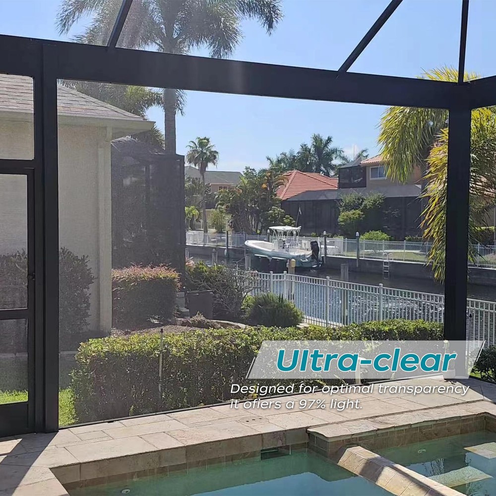 Window Screen Ultra Clear Stainless Steel Window Screen Mesh High Light Trans...