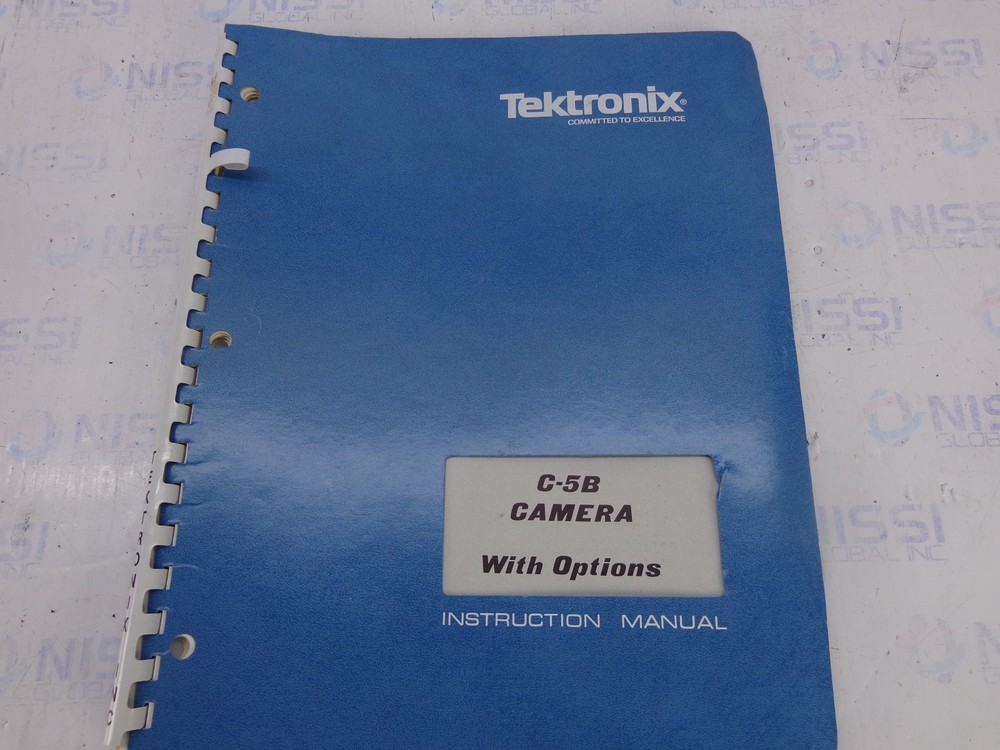 Tek C-5B Camera with options Instruction manual