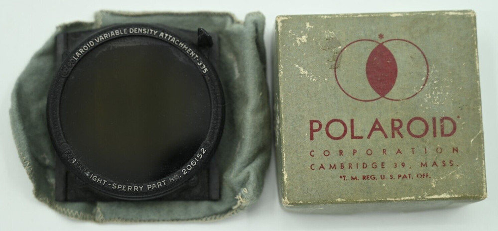 WW2 Polaroid Variable Density Attachment-335 for "K" Sight-Sperry Computing Gun