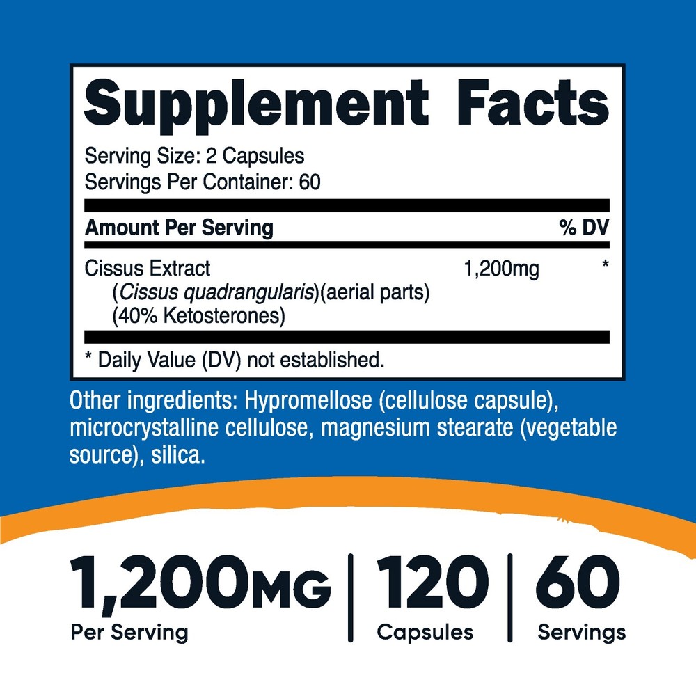 Nutricost Cissus Quadrangularis (600mg) 120 Capsules