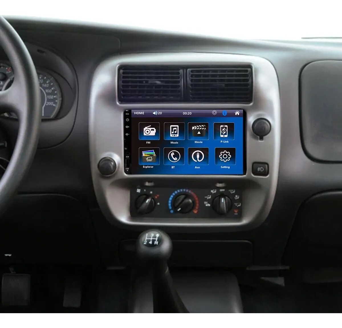 CarPlay For Mazda B2500 1998-2001 Radio Stereo GPS Android 13.0 Player W/Cam