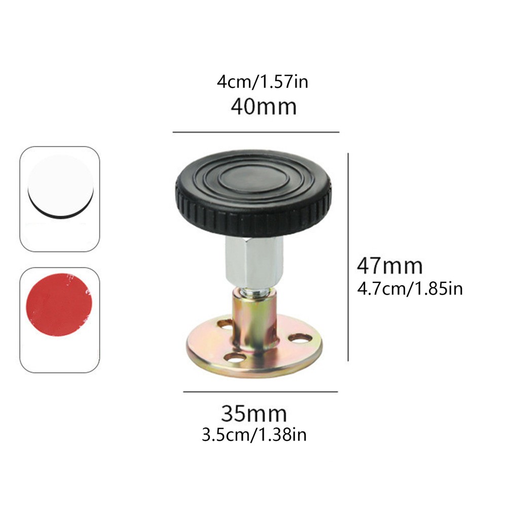 4PCS Threaded Bed Frame Stabilizer Tool 47-64mm Adjustable Headboard Stopper