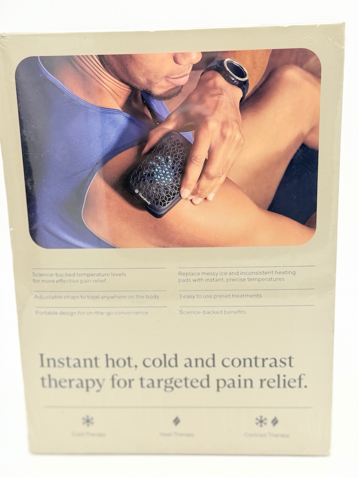 Therabody RecoveryTherm Cube Relieve Pain Cold Heat Therapy Wellness - NEW