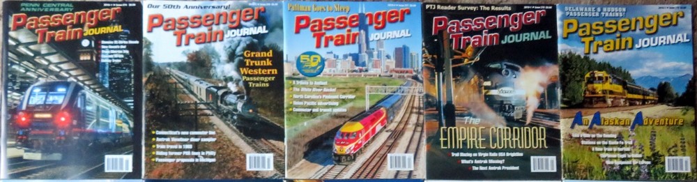 PASSENGER TRAIN JOURNAL - Thirteen (13) Issues 2018-2023