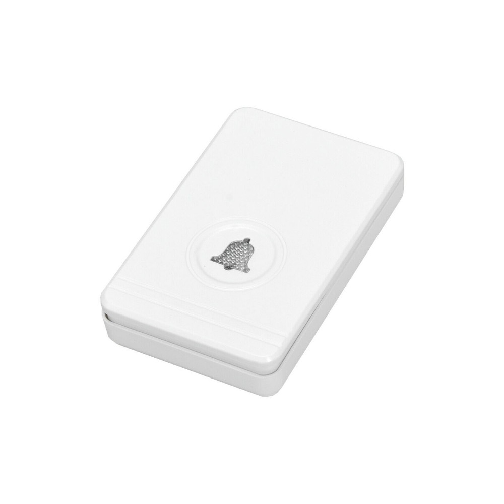 Wireless Doorbell Kit Waterproof 2 Push Button Transmitter 3 Receiver Plug Wihte