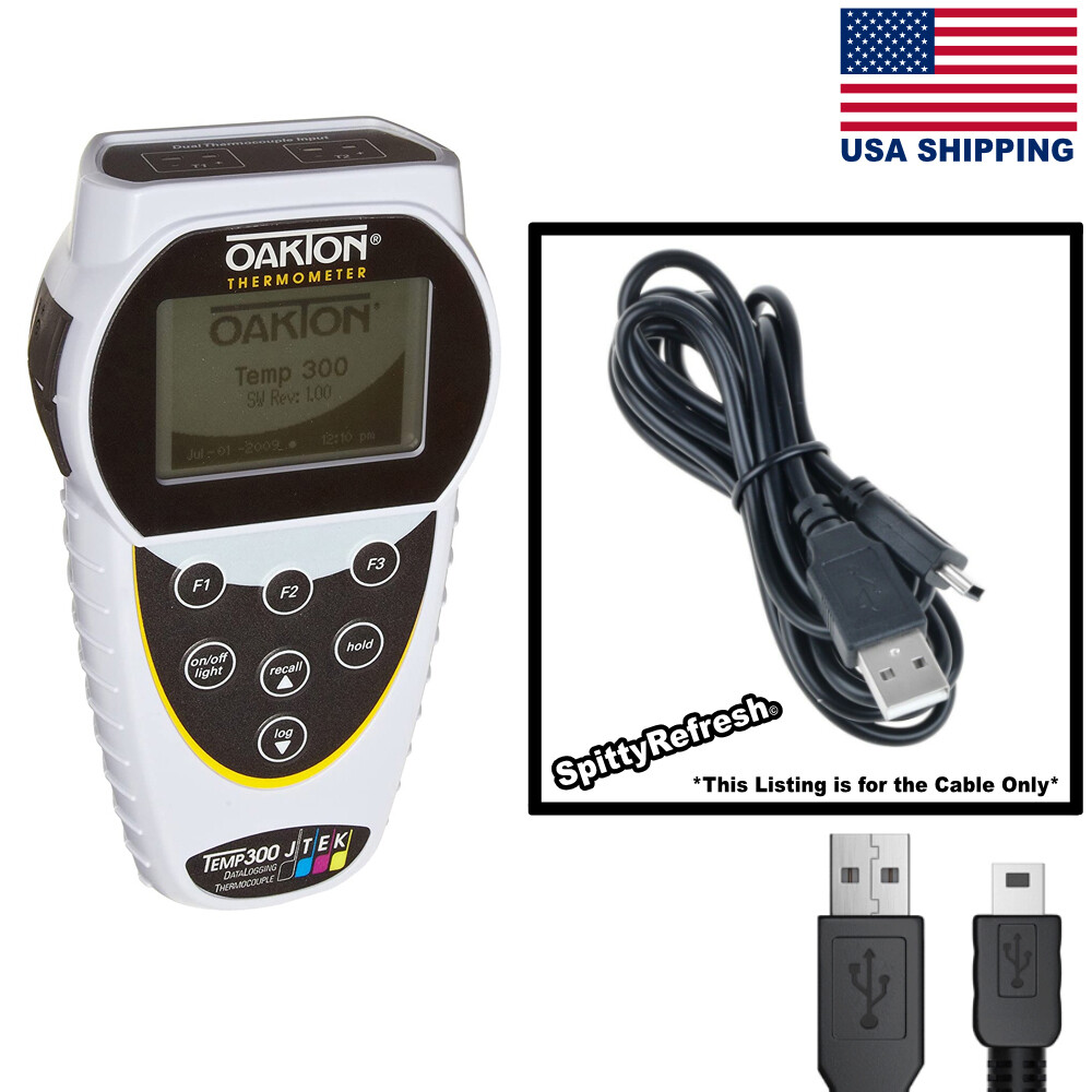 Oakton WD 35427 Datalogging Thermometer USB Power Cable Transfer Replacement