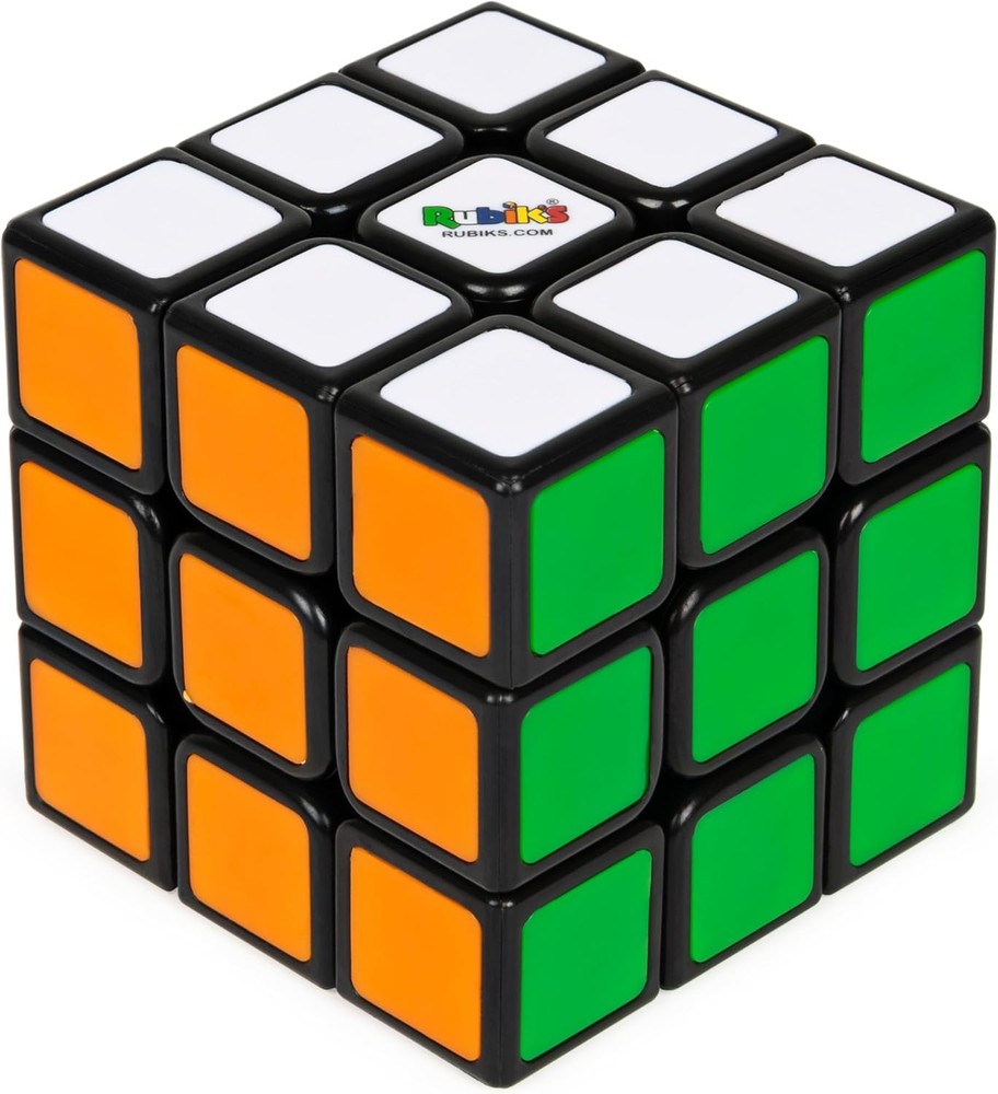 Rubik's Cube, The Original 3x3 Cube, Problem-Solving Brain Teaser, Color-Matchin
