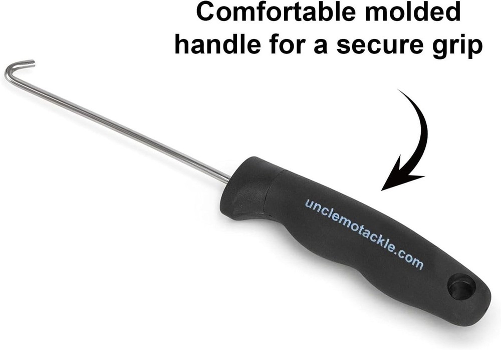 UMT - Durable Hookout, Fish De-Hooker, 10" Hook Remover 3 Pack, Silver/Black