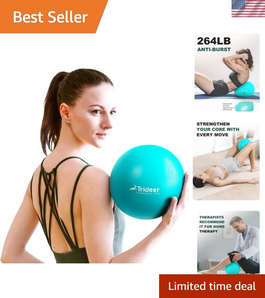 Trideer 9-Inch Pilates Ball - Core Strength & Flexibility Exercise Essential