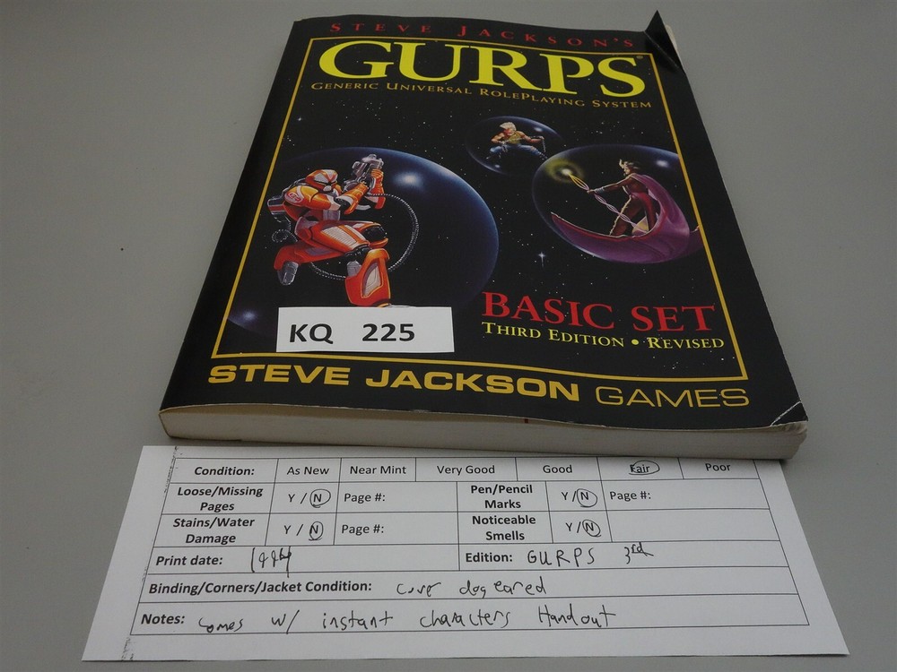 GURPS - Steve Jackson Games: Basic Set - 3rd Edition Rulebook Revised