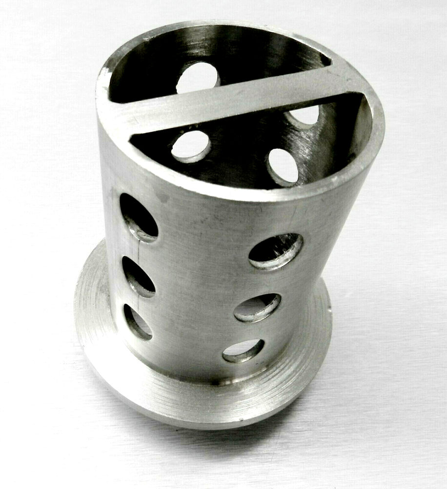 Perforated Casting Flask 2-1/2" x 4" Flask Vacuum Casting Stainless 1/8" Wall