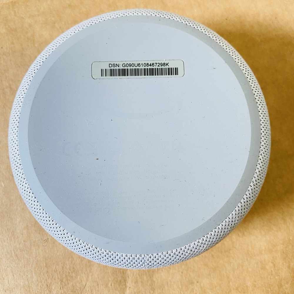 Amazon Echo Dot 3rd Generation Model D9N29T White Gray, Tested Works Great