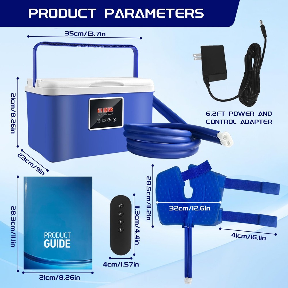 Cold Therapy Machine, Ice Therapy Machine System for Knee with Digital Timer US