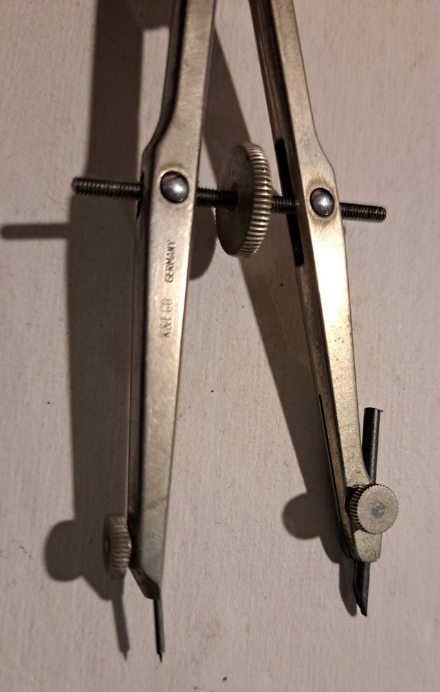 Vintage K &E Co. Drafting Compass Tool 4.25" Long Germany