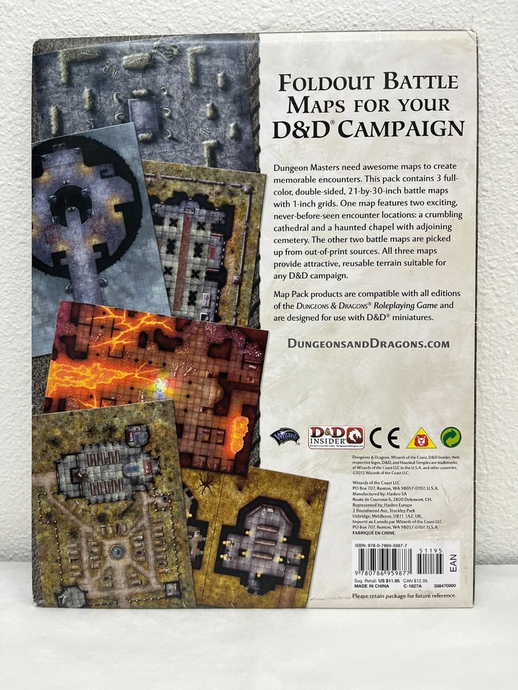Dungeons and Dragons 4e Haunted Temples Map Pack