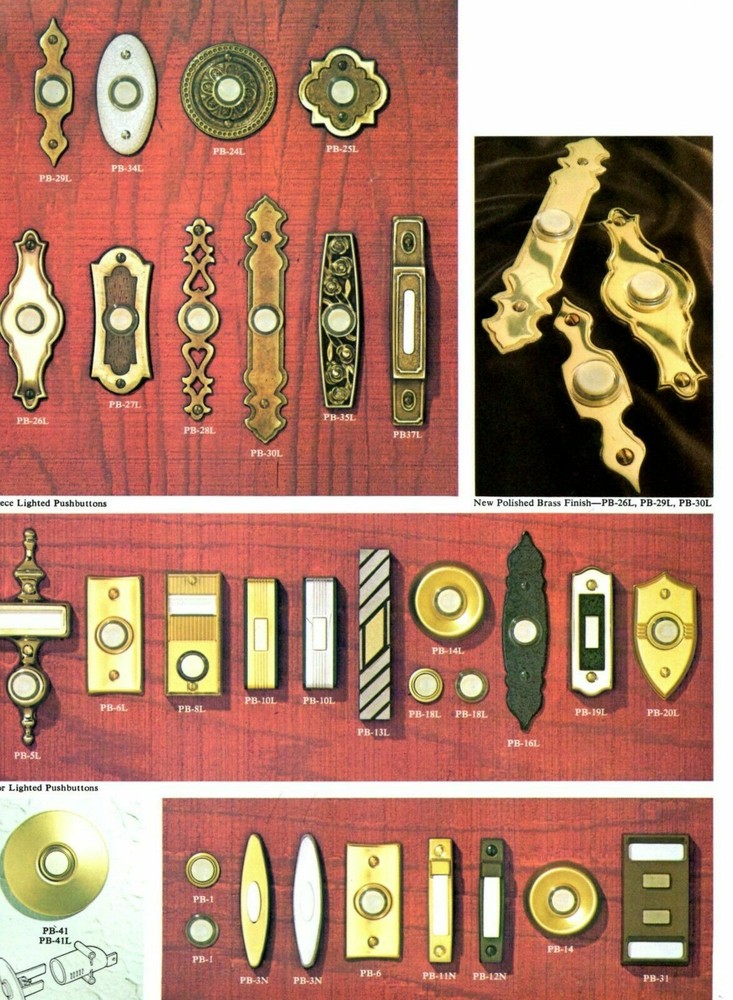 NuTone Push Button Gold-Toned NON-LIGHTED Pushbutton Super Fast Ship NEW PB-14G