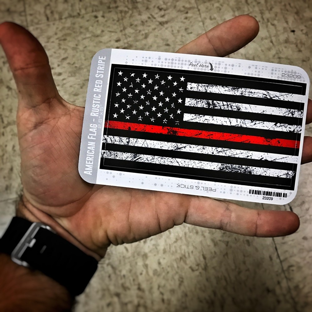 AMERICAN FLAG- Rustic Red Stripe