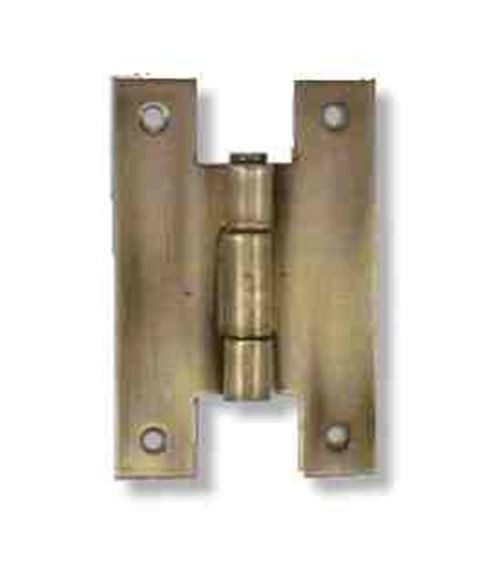 Hinge Single "H"  Antique Brass  2-1/2" FLUSH